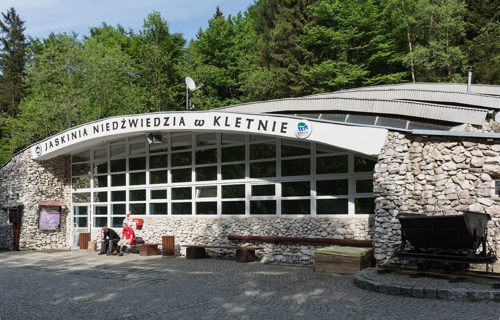 Jaskinia Niedźwiedzia w Kletnie ze stalaktytami